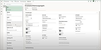 Erkennungsregeln der Bank Automation Suite